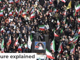 People gather in a rally to support Ayatollah Mojtaba Khamenei, the successor to his late father, Ayatollah Ali Khamenei, as supreme leader, in Tehran, Iran, on March 9, 2026. AP Photo/Vahid Salemi, File